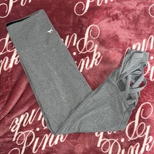 Victoria’s Secret PINK YOGA Capri Lace Up Leggings